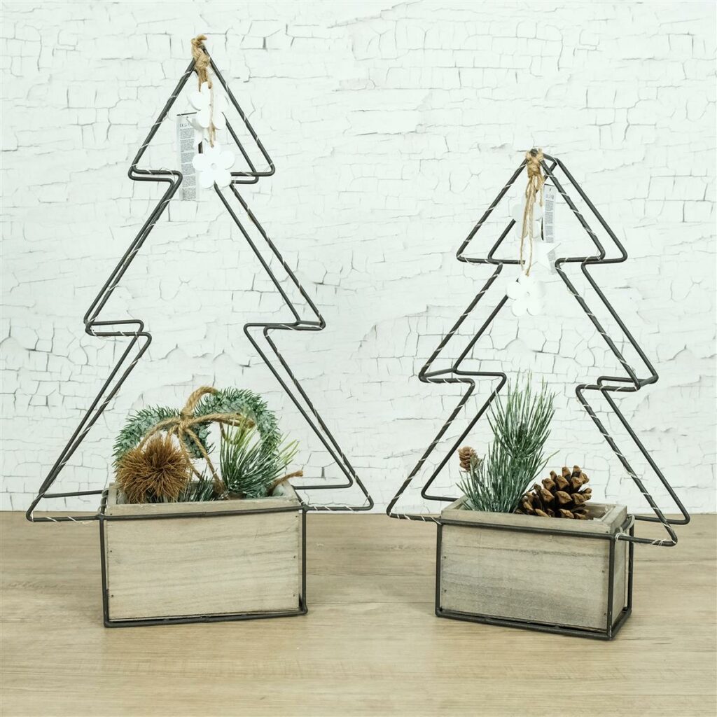 Tannenbaum weiß Stahl pulverbeschichtet Bohling Steel Design