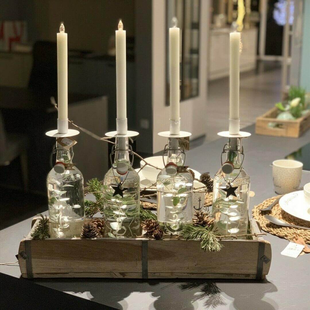 Kerzenhalter für Flasche – – Wohnstudio Strömshaga Wilkens