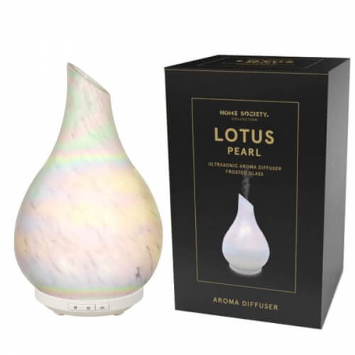 Aroma Diffuser Lotus perlmutt Glas – Home Society – Wilkens Wohnstudio
