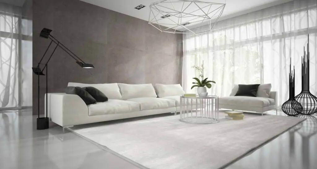 weißes wohnzimmer modern weiße deko weiße einrichtung weiße couch weißes sofa weißer teppich