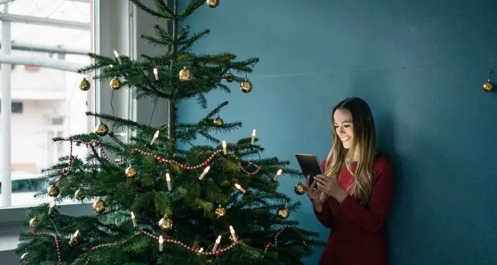 minimalistischer Weihnachtsbaum Christbaumschmuck