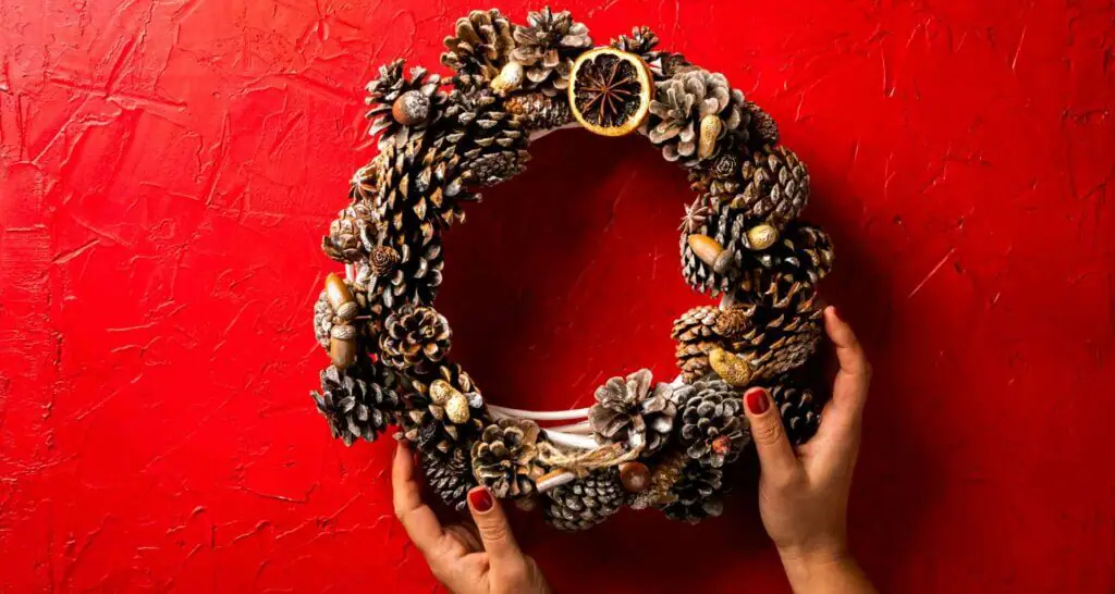 weihnachtskranz selber machen tannenzapfen weihnachtskranz selber machen tannenzapfen
