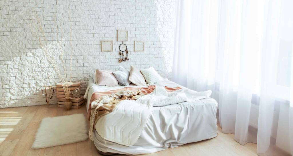 minimalistische schlafzimmer ideen minimalististisches schlafzimmer im boho stil