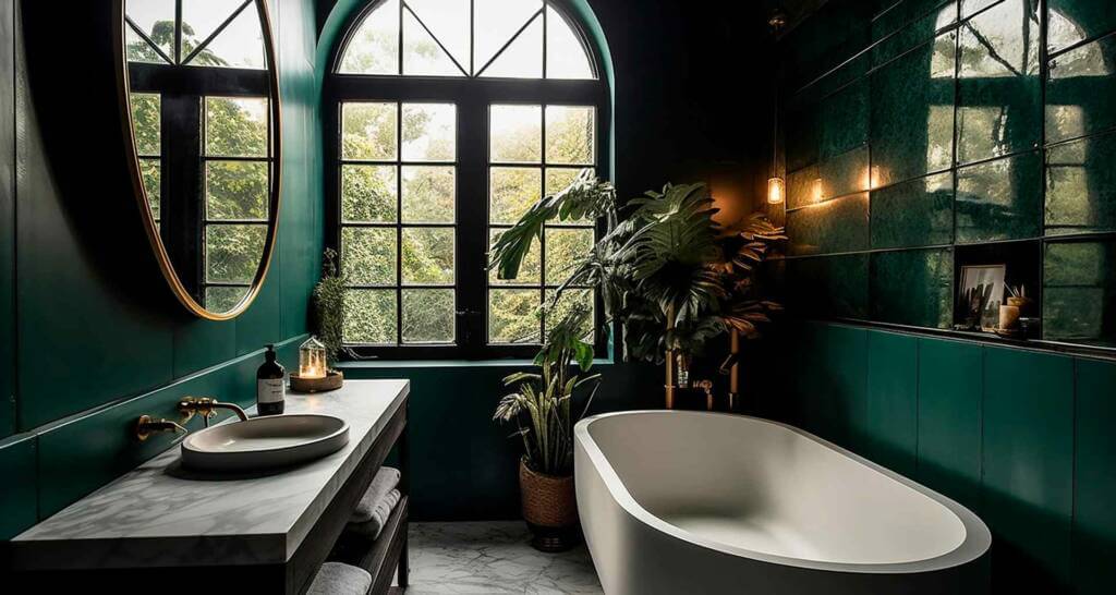 grünes badezimmer urban jungle bad dschungel badezimmer pflanzen im bad