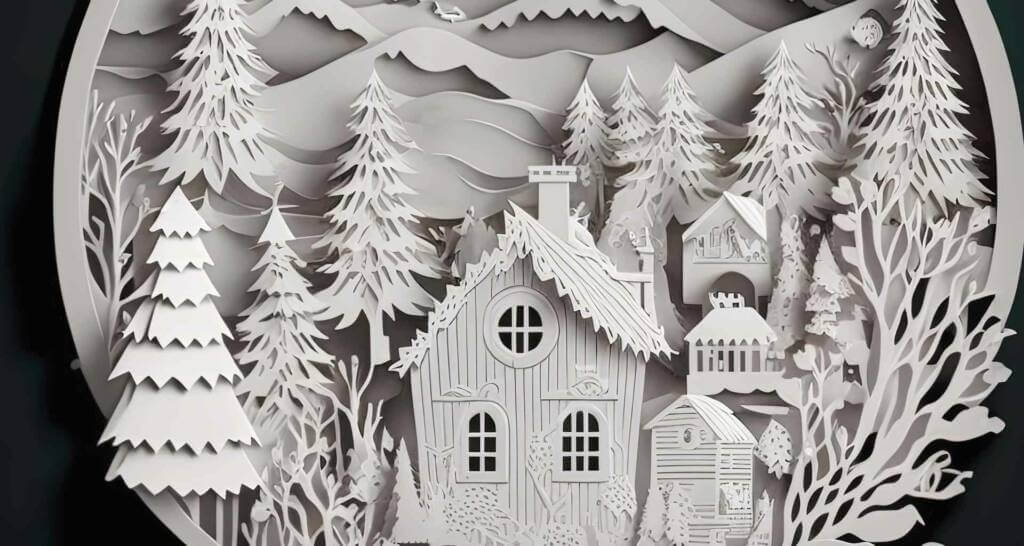 weihnachtsliche scherenschnitte weihnachtsbaumschmuck aus papier