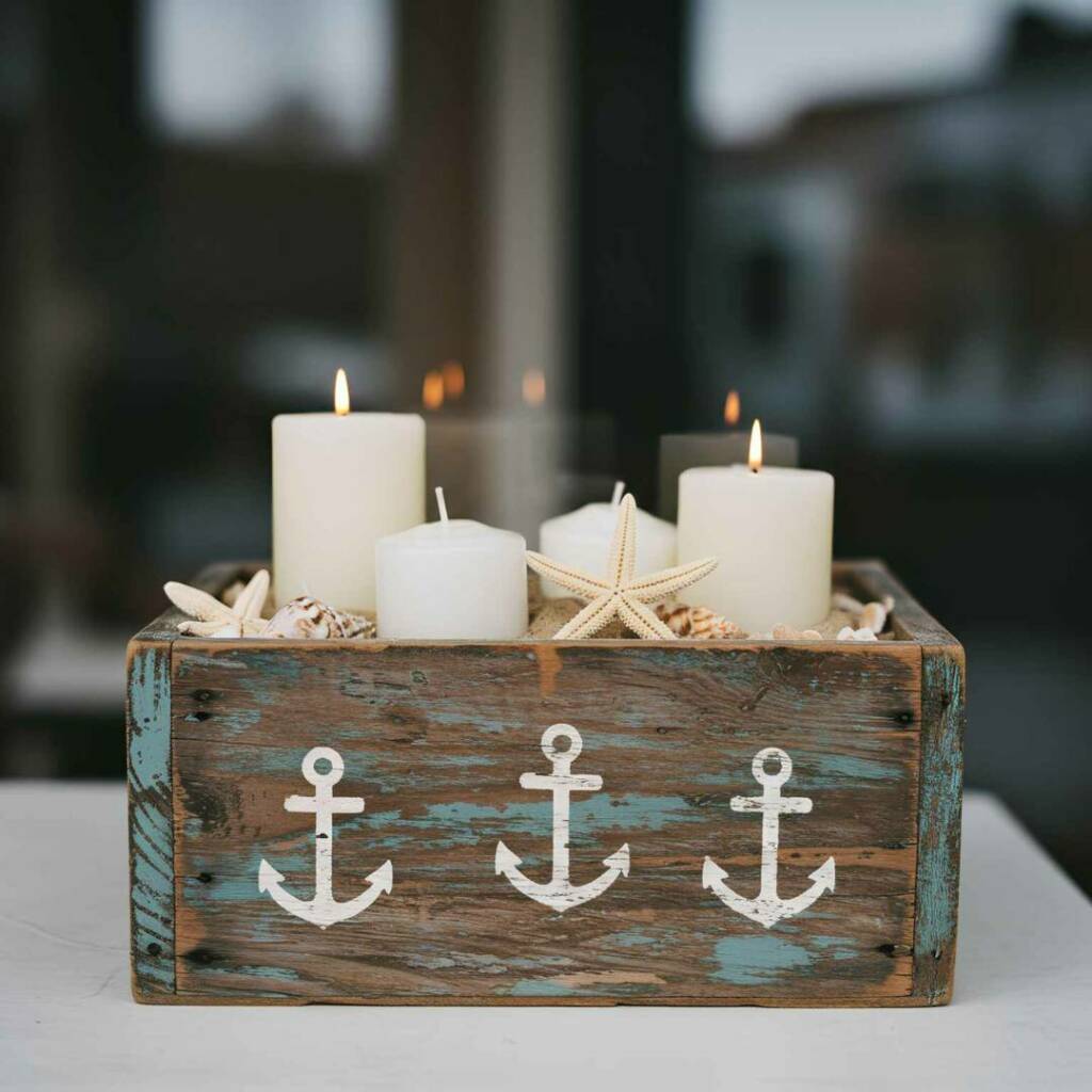 Maritime Deko – 13 tolle Ideen im Meeres Look 88 Maritime Tischdeko Ziegelform dekorieren Maritime Deko selber machen