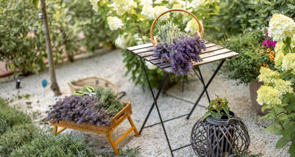 Grillecke im Garten gestalten – 8 tolle Ideen für eure Outdoorküche 68 Grillecke dekorieren Lavendel Deko Französische Landhaus Deko